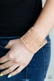 Paparazzi Work For WIRE - Rose Gold Bracelet