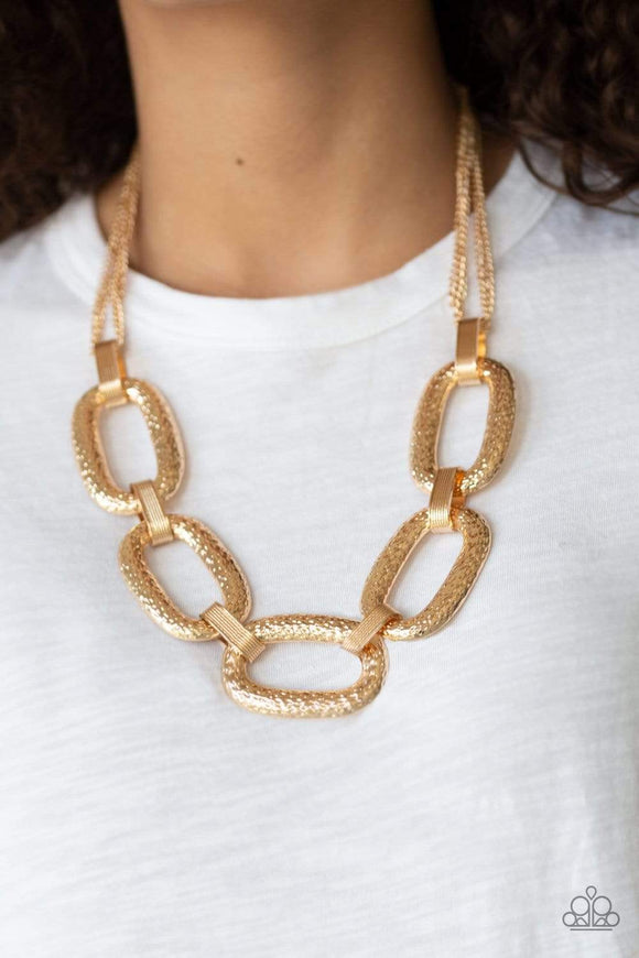 Paparazzi Take Charge - Gold Necklace