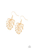 Paparazzi Desert Palms - Gold Earrings