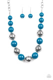 Paparazzi Floral Fusion - Blue Necklace