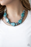 Paparazzi Prehistoric Fashionista - Blue Necklace