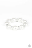 Paparazzi Extra Elegant - White Bracelet