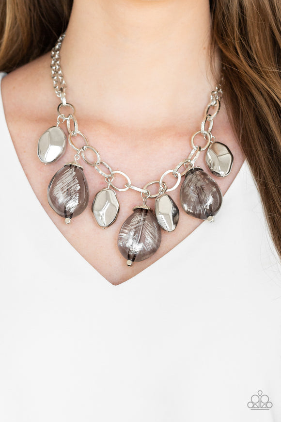 Paparazzi Looking Glass Glamorous - Silver Necklace