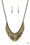 Paparazzi The Thrill-Seeker - Brass Necklace
