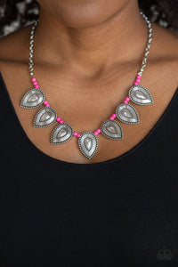 Paparazzi Terra Trailblazer - Pink Necklace