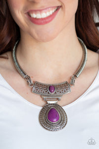 Paparazzi Prowling Prowess - Purple Necklace