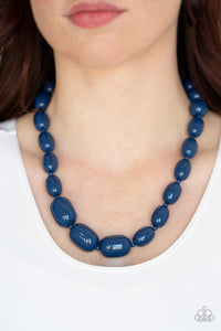 Paparazzi Poppin Popularity - Blue Necklace