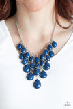 Paparazzi Shop Til You TEARDROP - Blue Necklace