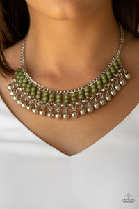 Paparazzi Beaded Bliss - Green Necklace