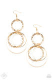 Paparazzi Eclipsed Edge - Gold Earrings