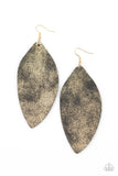 Paparazzi Serenely Smattered - Gold Earrings
