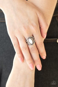 Paparazzi Tangy Texture - White Ring