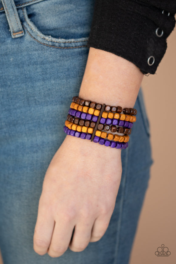 Paparazzi Tropical Tundra - Purple Bracelet