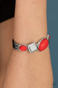 Paparazzi Abstract Appeal - Red Bracelet