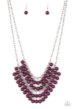 Paparazzi Bubbly Boardwalk - Purple Necklace