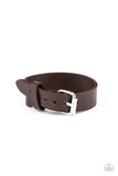 Paparazzi Tougher Than Leather - Brown Bracelet