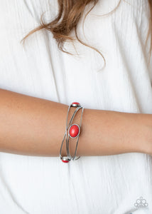 Paparazzi Desert Lagoon - Red Bracelet