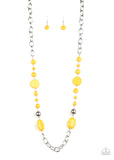 Paparazzi When I GLOW Up - Yellow Necklace