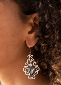 Paparazzi Happily Ever AFTERGLOW - Silver Earrings