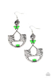 Paparazzi Modern Day Mecca - Green Earring