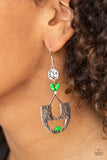 Paparazzi Modern Day Mecca - Green Earring
