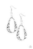 Paparazzi Enhanced Elegance - White Earrings