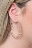 Paparazzi Radiant Ridges - Rose Gold Earrings