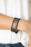 Paparazzi Rustic Rebellion - Black Bracelet