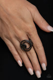 Paparazzi Edgy Eclipse - Black Ring