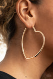 Paparazzi Heartbreaker Hustle - Gold Earrings