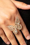 Paparazzi Flauntable Flutter - Gold Ring