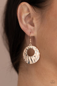 Paparazzi Warped Perceptions - Rose Gold Earrings