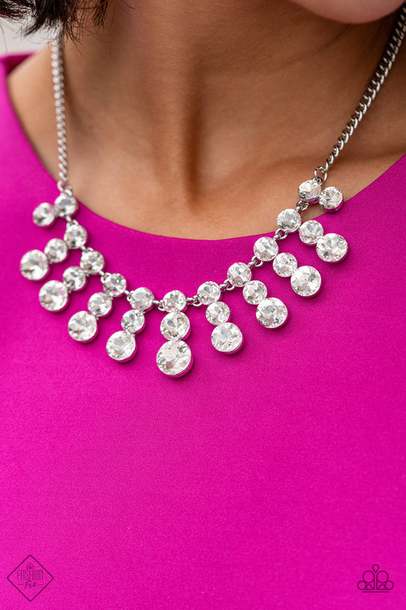 Paparazzi Celebrity Couture - White Necklace