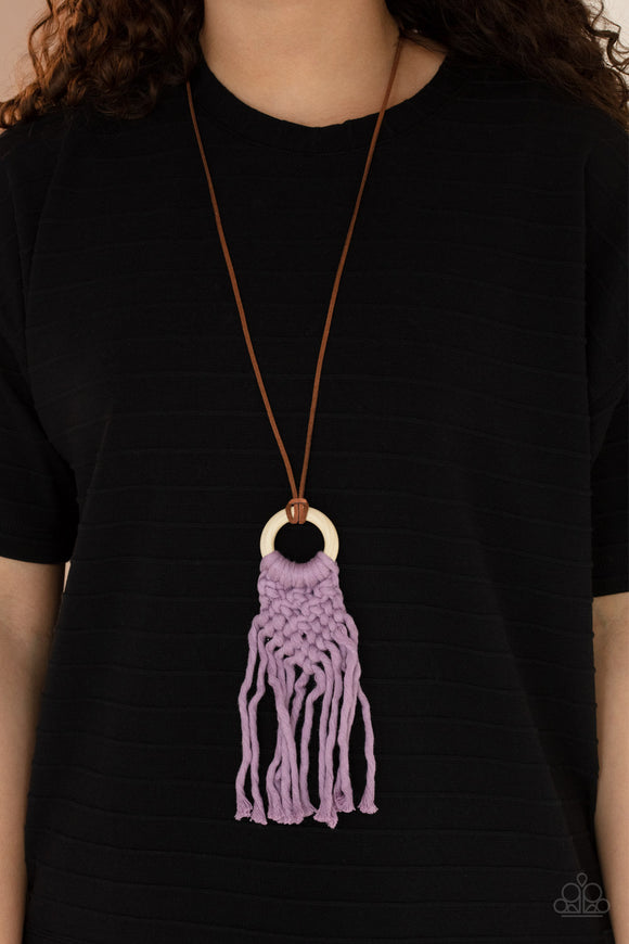 Paparazzi Crafty Couture - Purple Necklace