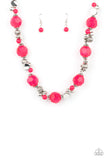 Paparazzi Vidi Vici VACATION - Pink Necklace