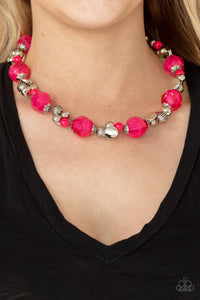 Paparazzi Vidi Vici VACATION - Pink Necklace