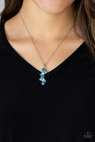 Paparazzi Classically Clustered - Blue Necklace