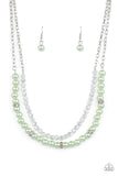 Paparazzi Parisian Princess - Green Necklace