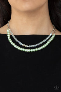 Paparazzi Parisian Princess - Green Necklace