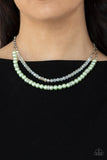 Paparazzi Parisian Princess - Green Necklace