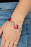 Paparazzi Garden Regalia - Red Bracelet