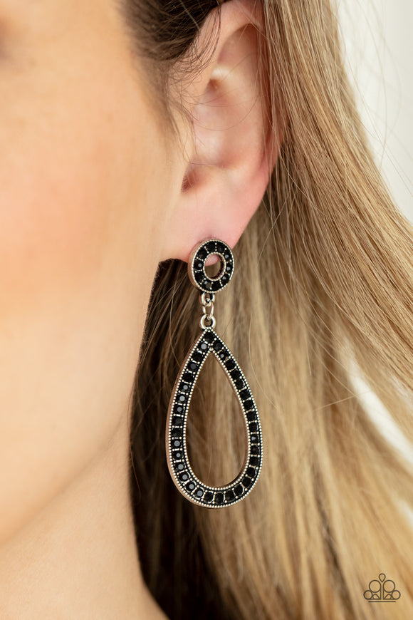 Paparazzi Regal Revival - Black Earring