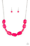 Paparazzi Melrose Melody - Pink Necklace