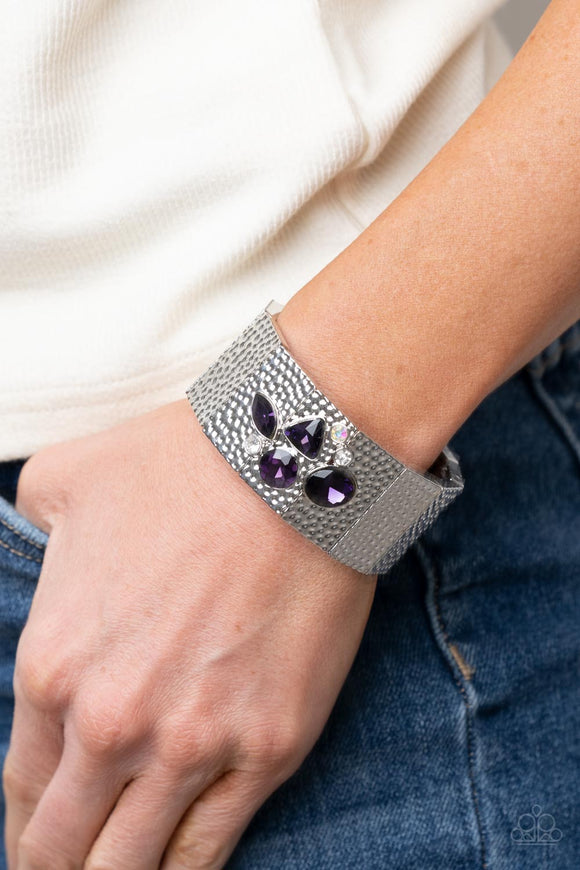 Paparazzi Flickering Fortune - Purple Bracelet