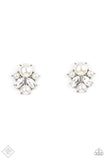 Paparazzi Royal Reverie - White Earrings