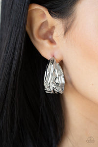 Paparazzi Badlands and Bellbottoms - Silver Earring