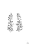 Paparazzi Frond Fairytale - White Earrings