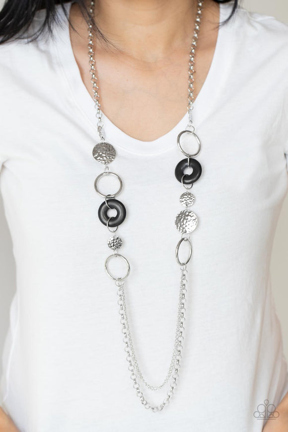 Paparazzi Grounded Glamour - Black Necklace