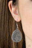 Paparazzi Mayan Mecca - Silver Earrings