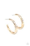 Paparazzi Subliminal Shimmer - Gold Earrings